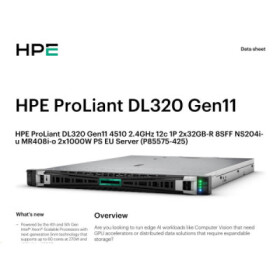 HPE PL DL320g11 4510 (2.4/12C) 2x32G (p64706) NS204(2x480) MR408i-o 8SFF 2x1000W 2p1G Smart Choice EDF_1580581874