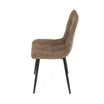 Jídelní židle, hnědá, látka vintage, CT-281 COF3