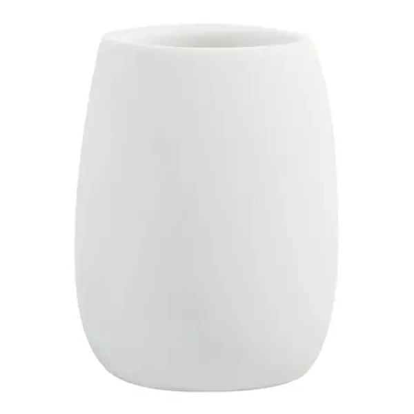 Spirella SVEN kelímek na kartáčky bílý / polyresin (7610583214164)