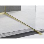 MEXEN - Line-B spádová lišta pro sklo 120 cm pravá, zlato szczotka 185504120R