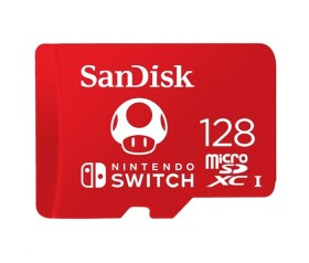 SanDisk MicroSDXC karta 128GB for Nintendo Switch (R:100/W:90 MB/s, UHS-I, V30,U3, C10, A1) licensed Product,Super Mario EDF_493190