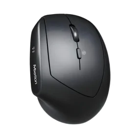 Meetion R390 černá / Ergonomická vertikální bezdrátová myš / 2400 DPI / 2.4GHz / 6 tlačítek (R390)