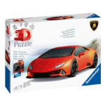 Puzzle 3D Lamborghini Huracán Evo oranžové