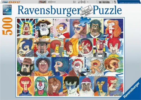 Ravensburger Puzzle Abeceda ve tvářích