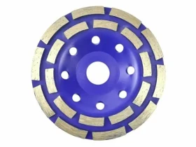 GEKO G00375 / Brusný kotouč hrnkový diamantový dvouřadý / 125 x 5 x 22.2 mm (G00375)