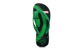 Havaianas Top Marvel Logomania black/green dětské pantofle