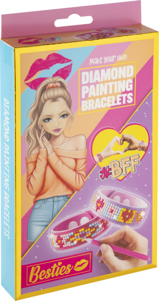 Diamantové malování Besties - výroba náramků 2 ks - Craft Creative