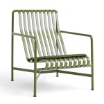 HAY Venkovní sedák Palissade Olive 52,5 × 48 cm, zelená barva, textil