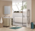 Koupelnová sestava s umyvadlem Naturel Lucca 79x70x45 cm dub mat LUCCASET80D LUCCASET80D