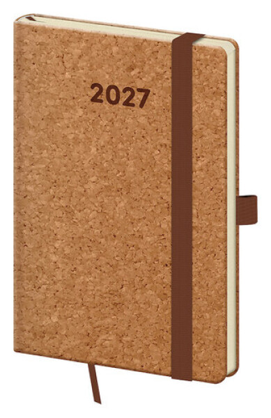 Diář 2027 týdenní kapesní Cork