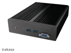 Akasa A-NUC41-M1B Newton D3 / Skříň mini-ITX / pasivní chlazení / Intel NUC 7. gen / 2.5" HDD/SSD / sériový port (A-NUC41-M1B)