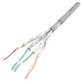 Roline 21.15.0001 ethernetový síťový kabel CAT 7 S/FTP šedá 100 m - Roline 21.15.0001 S/FTP (PiMF) kulatý, kat. 7, Eca, 100m