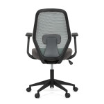 Židle kancelářská, látka zelená, houpací mechanismus, kolečka pro tvrdé povrchy