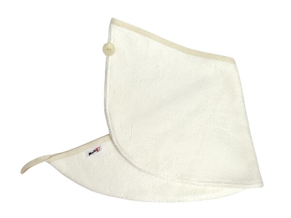 Wellness turban MaryBerry do sauny, krémový