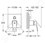 GROHE - Eurocube Baterie pod omítku pro 3 spotřebiče, supersteel 24094DC0