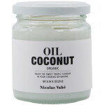Nicolas Vahé Bio panenský kokosový olej 200 ml, bílá barva, sklo, kov