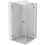 MEXEN/S - Lunar-B sprchový kout dveře křídlové levá 80 x 80, transparent, grafit metal 832-080-080-95-00-L