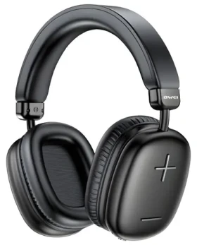 Awei AT6 černá / Bezdrátová sluchátka přes hlavu / Bluetooth / Micro-SD/AUX / výdrž 18h (AT6)