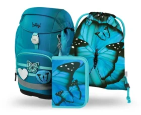 BAAGL SET 3 Airy Plus Butterfly: batoh, penál, sáček (A-36089)
