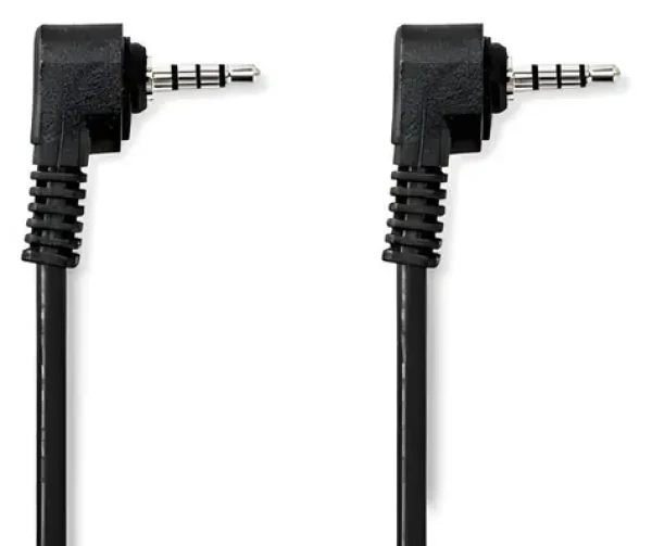 Nedis audio video kabel jack 3,5 mm - jack 3,5 mm černý / Audio video kabel / poniklované konektory / 2 m (CVGL22000BK20)