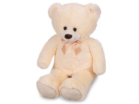 Plush Friends medvěd plyšový 80cm béžový s mašlí, Wiky, W062406