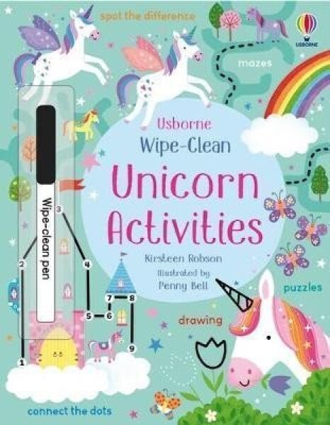 Wipe-Clean Unicorn Activities - Kirsteen Robson