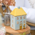 Ib Laursen Kameninový svícen Nyhavn Yellow Roof / sunflower, žlutá barva, keramika