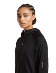 Dámská merino mikina ICEBREAKER Wmns 150 MerinoFine Ace LS Zip Hoodie, Black velikost: L