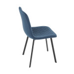 Jídelní židle, modrá, sametová látka, DCL-973 BLUE4