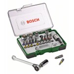 BOSCH 2607017160 / Sada bitů a nástrčných klíčů (27ks) / 19x bit / 5x nástrčný klíč / 1x ráčna / 1x držák / 1x adaptér (2607017160)