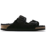 Dámské zateplené žabky Birkenstock Arizona VL Shearling Black semišová kůže regular width (0752661) s ovčí vlnou 44