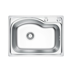 VELAZO - Kuchyňský dřez Microdekor 58 × 43 z nerezové oceli VELAZ5843D