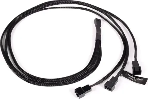 Alphacool Y-Splitter 3-Pin na 3x 3-Pin 60cm / Kabel / 3-pin rozbočovač / 60 cm (18692)