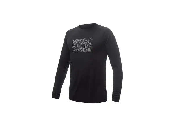 Sensor pánské funkční triko s dlouhým rukávem Merino Air PT Locate černá