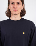 Tričko Carhartt WIP L/S Chase T-Shirt Dark Navy/Gold
