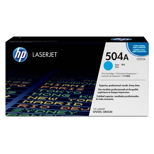 Hewlett-Packard HP CE251A, azurový (HP 504A) - originální toner