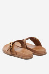 Pantofle Gino Rossi CLAUDIE-R25SS03088 Přírodní kůže (useň) - Lícová