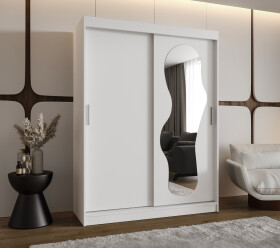 Šatní skříň Abi Ultra Rozměry: 150 cm, Barva korpusu + barva dveří: Bílá + Bílá