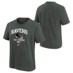 Nike Dětské tričko Baltimore Ravens NFL Helmet Essential T-Shirt Anthracite (YOUTH)