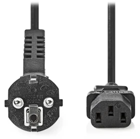 Nedis napájecí kabel IEC-320-C13 - Schuko úhlová zástrčka černá / Napájecí kabel / 230V / 10A / 3 m (CEGL10000BK30)