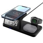 3v1 budík s bezdrátovým dobíjením a skrytou Full HD WiFi kamerou - HT506