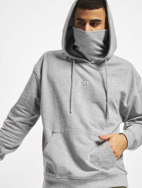 DEF Hendrik Hoody Grey Melange šedá melanž