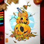 Posca sada popisovačů PC-3M, AUTUMN, 0,9 - 1,3 mm, mix zemitých tónů (8 ks)