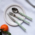 SABRE PARIS 4-dílná sada příborů Bistrot Brillant – Asparagus, zelená barva, kov, plast