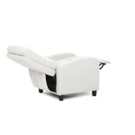 TV a relaxační křeslo, manuální polohování push back, potah manšestrová béžová látka