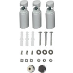 CERANO - Koupelnový radiátor Lincoln - středové připojení 50mm/boční - 366W - bílá lesklá - 1200x500 mm CER-429580