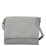 Stylová dámská koženková crossbody kabelka Mirabella, šedá