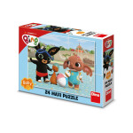 Puzzle MAXI Bing u bazénu 24 dílků