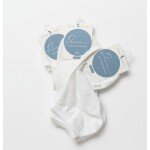 Fuski boma Ponožky 36110 3 páry bílé s kytičkami