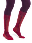 ICEBREAKER Wmns Ski+ Light OTC, Electron Pink/Earth/Night Shadow velikost: 41-43 (L)